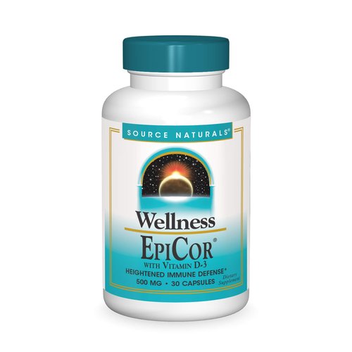 Source Naturals Wellness EpiCor with Vitamin D-3 for Heightened Immune Defense - 30 Capsules