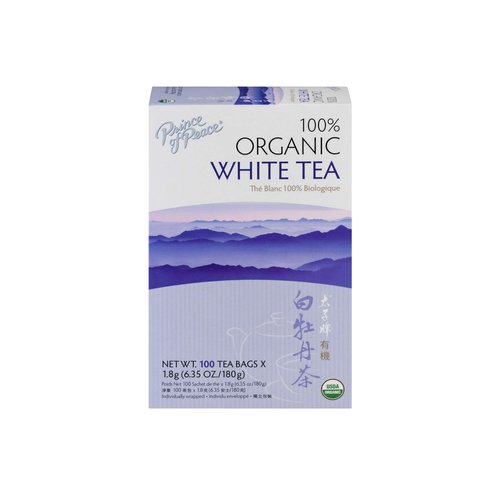 Prince of Peace Organic Premium White Tea 100 tea bags (Pack of 3)