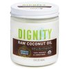 Dignity Coconuts Raw Coconut Oil - 100% Organic Unrefined Coconut Oil - 15 fl oz Glass Jar - Centrifuge Extracted