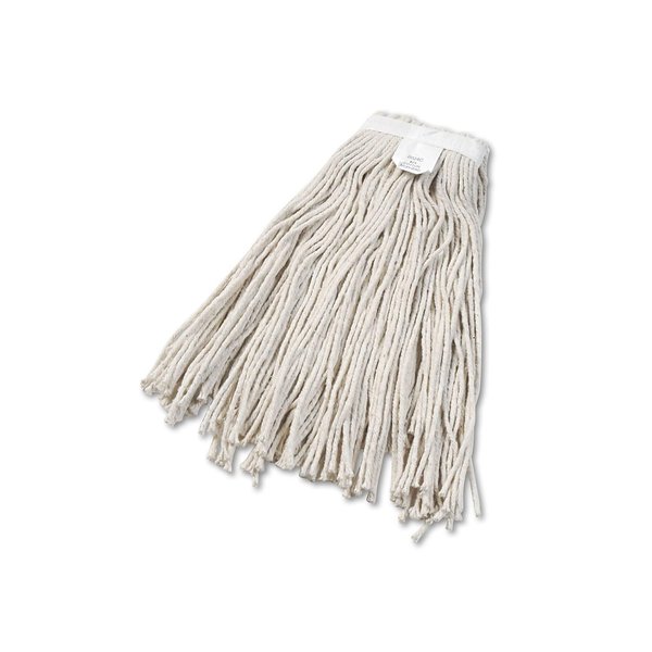 UNISAN Cut-End Wet Mop Head, Cotton, 24 Size, White (2024C)