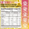 NATISLAND Liposomal L-Lysine Gummies 1000mg, Lysine Supplement for Adults & Kids, Chewable Lysine with Zinc for Lips & Oral Health, Immune & Collagen Support, Vegan, Sugar Free, Lemon Flavor, 60 Count
