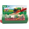 BRIO World 33892 - Steam Train & Tunnel - 3 Piece Wooden Toy Train Set for Kids Age 3 and Up Multi