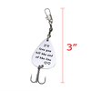Fishing Lure Gift for Boyfriend Husband I'll Love You Till The End of The Line Christmas Valentines's Day Tackle Box Fisherman Gift for Husband (White)