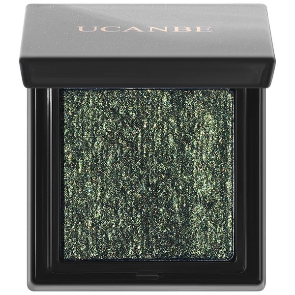 UCANBE Glass Single Eyeshadow Palette, Highly Pigmented Glitter Eye Shadow Powder, Professional Long-Lasting Waterproof Makeup Palette