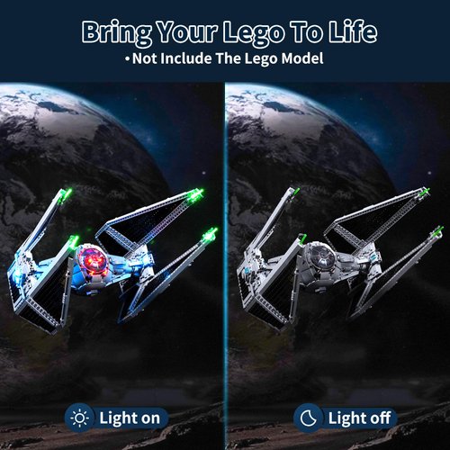 BRIKSMAX Led Lighting Kit for Lego-75382 UCS TIE Interceptor - Compatible with Lego Star Wars Building Set- Not Include Lego Set