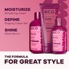 Eco Style, Texture Edit, Kurly Moisturize Smoothing Cream for Type 3 curly hair - A sulfate-free, curl cream that smooths, combats frizz and nourishes parched curls. 8 oz.