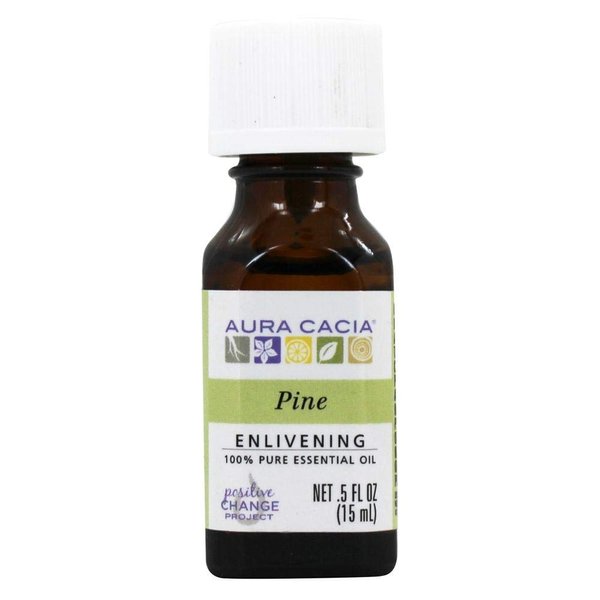 Aura Cacia Aromatherapy Pine Essential Oil 0.5 Oz. Bottle