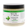 Premium Taza Peppermint Dead Sea Salt Scrub, 473 ml 24 oz (670 g) Exfoliates Your Skin Leaving it Soft and Hydrated Contains: Coconut Oil, Shea Butter, Grapeseed Oil, Sweet Almond Oil, 26 Minerals