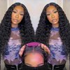 18 Inch Wear and Go Glueless Wigs Human Hair Pre Plucked Pre Cut for Beginners 13x4 Water Wave Lace Front Wigs Human Hair for Women 180% Density HD Lace Frontal Wigs Human Hair with Baby Hair