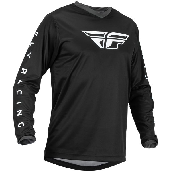 Fly Racing 2023 Adult F-16 Jersey (Black/White, Medium)