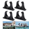 Luckycivia 2 Pairs Kayak Paddle Holder, Plastic Inflatable Boat Paddle Holder Clip, Oar Keeper for Kayaks Canoes Rowing Boats