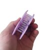 Matte Octopus Hair Clip,Acetate Hair Clip,Small Claw Clip for Women,Purple, 1 Count (Pack of 1)