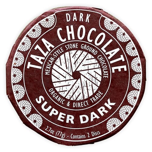 Taza Chocolate Organic Mexicano Disc 85% Dark Chocolate, Super Dark, 2.75 Ounce (12 Count), Vegan