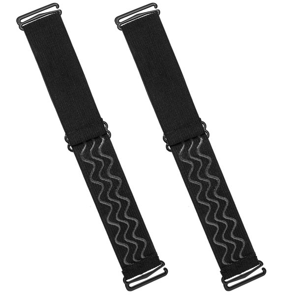 6Pcs Adjustable Elastic Wig Bands Removable Buckles Nonslip Wig Strap Wig Strips with Wavy Silicone Black Glueless Wig Cap Accessories for Sewing Making Keeping Fixed Wigs Edge Wrap Hair Styling