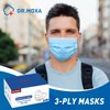 100 Pack Made in USA Disposable Face Masks- Medical Grade 3 Ply Protection Face Mask for Adults - Comfortable,Soft, Breathable