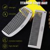 Lixada Titanium Comb, Hair Beared Comb, Pocket Comb, Anti-Static Smooth Strong Light Heat-resistant Daily use