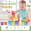 42Pcs Safari Animals Learning Toys for 1-3 Year Olds: Montessori Counting, Matching & Sorting Games, Fine Motor Skills Development - Perfect Christmas, Birthday, Easter Gift for Baby Boys and Girls