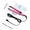 janelove Hair Extensions Iron, Fusion Keratin Hair Extensions, Heat Connector Wand, U Tip Hair Extensions Tools with 2 Bags Keratin Glue Granule Beads, 210°F-390°F Temperature Adjust, US Plug (Pink)