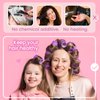 Hair Rollers for Blowout Look Long Hair, 21 PCS Self Grip Hair Rollers for Long Medium Short Hair Styling Curling Tools DIY Hair Curlers to Sleep In
