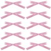 10 PCS Girls Hair Bows For Women Cute Hair Clips Pink Hair Bow Clips Silky Satin Hair Ribbon Pink Bows For Hair Clip Kawaii Hair Ribbons Bowknot Hair Barrettes Sweet Bow Hair Clips Hair Accessories