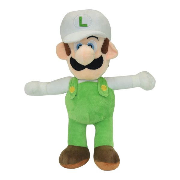 Mario and Luigi Fire and Ice 12 inch Stuffed Plush Toy (Fire Luigi)