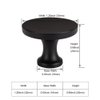 homdiy Cabinet Knobs Black Drawer Knobs Modern Cabinet Door Knobs 5Pack- HDLS9189BK Modern Drawer Dresser Knobs Single Hole Cupboard Knobs Round Knobs for Kitchen Cabinets