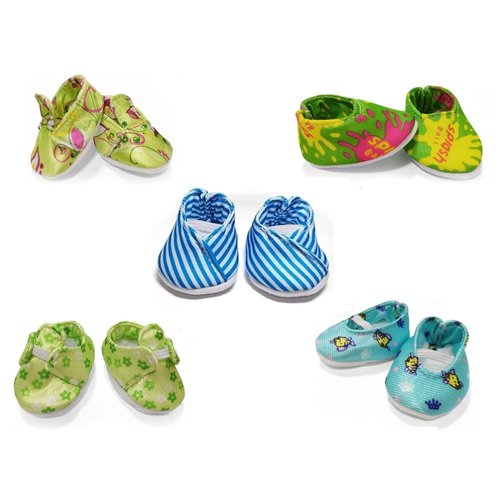Xunwa 5 Pairs of Dolls Shoes for 10-12 Inch Alive Newborn Reborn Baby Dolls, Baby Doll Shoes for 12 Inch Boy Baby Dolls (pattern3)
