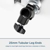 Professional Swivel Caster for Photography Light Stand Wheels Set(3 Pack),Durable Metal Constuction and Rubber Base, 25mm Moving Rolling Wheels Kit with Brake Compatible with Light Stand
