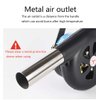 Sunglow Outdoor Cooking BBQ Fan Air Blower，Hand Crank Blowers， Barbecue Fire Bellows for Picnic Camping Stove Accessories