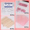 50 Set Disposable Nail Supplies Kits,Professional Manicure Press On Nail Tool Kit With Nail File ,Nail Buffer,Adhesive Tabs,Nail Glue,Sticks, Prep Pads,Bags,Cards for Nail Business(Mixed Color)
