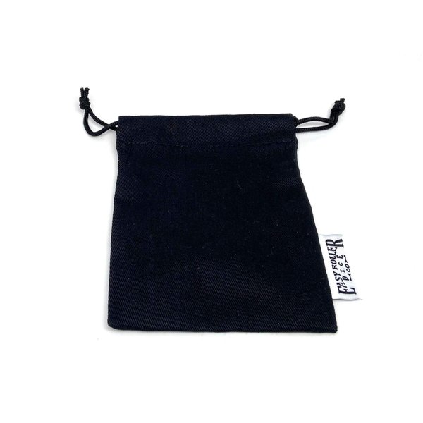 Small Cotton Twill Dice Bag - Plain Design - Holds 40 16mm Dice