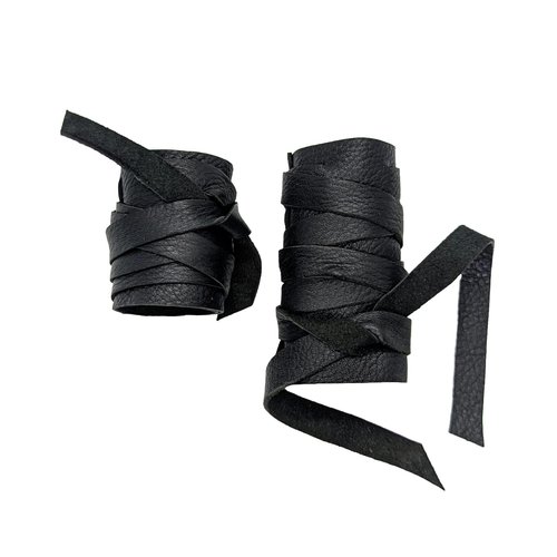 Leather Hair Wrap, Ponytail Wrap, Ponytail Holder, Hair Tie, Men's Viking Hair Wrap Warrior Style