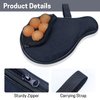 VISEMAN Table Tennis Racket Cover, Ping Pong Paddle Case, Portable Waterproof Table Tennis Bat Bag to Hold 2 Paddles 5 Balls