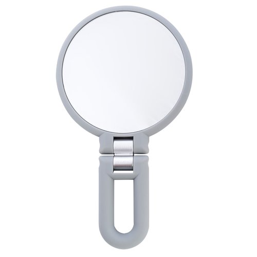 Danielle Magnification Folding Makeup Mirror, Grey, 15X