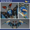 52TOYS Beastbox BB-64 Radioheadar Deformation Toys Action Figure, Converting Toys in Mecha and Cube, Perfect Birthday Party Gift for Teens and Adults, Based on Bat