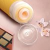 GLAMFIELDS TSA Approved Travel Bottles for Toiletries, 3oz Size Leak Proof Silicone Containers for Shampoo, Conditioner,Easy to Squeeze and Portable, Essentials for Traveling (4 Pack) Yellow