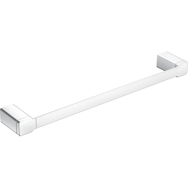 Moen YB8818CH 90 Degree 18-Inch Single Bathroom-Towel Bar, Chrome