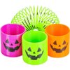 The Dreidel Company Halloween Coil Spring, Jack-O-Lantern Circle Shaped Coils, Party Favor for Kids, 1.4" (35mm) (48-Pack)