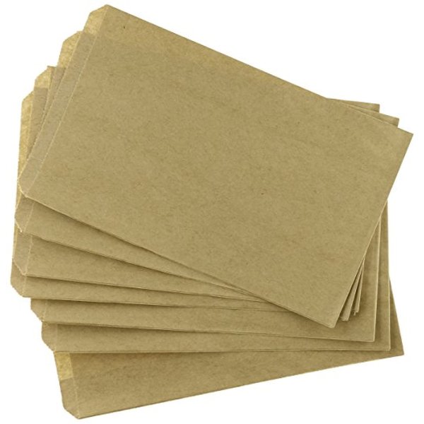 N'ice Packaging 200 Bags 6" x 9" Kraft Flat Paper Bags Good for Candy, Cookies, Small Gift, Crafts, Party Favor, Sandwich, or Merchandising - no Gussett