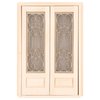 AUEAR, 1:12 Dollhouse Miniature Furniture Unpaint Wooden Doors for DIY Scene Doll Home Furniture Craft (2 Horizontal Panel)