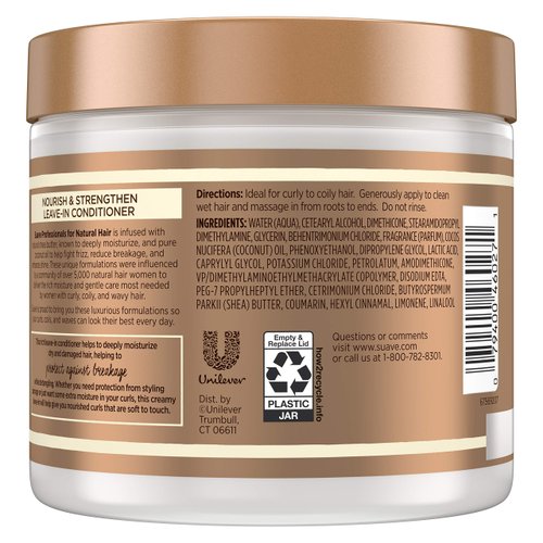 Suave Professionals Natural Shea Butter Coconut Nourish & Strengthen Leave-In Conditioner 13.5 fl oz
