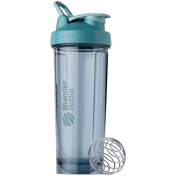 BlenderBottle Shaker Bottle Pro Series Perfect for Protein Shakes and Pre Workout, 32-Ounce, Cerulean Blue