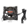 PWM Case Fan, ARGB Silent Case Cooler Fan, up to 2500PRM High Performance Cooling Fan, with Hydraulic Bearing, 7 High Pressure Blades, Easy to Install