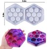 Juome Dice Box Resin Molds Silicone, DND Dice Holder Silicone Molds with Lid for Epoxy Resin Casting for DIY Dices Storage Case Making, Dice Lovers Gift