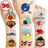 Bowling Temporary Tattoos Sport Stickers for Kids Themed Birthday Party Supplies Favors Decorations Bowls Super Cute 93 PCS Tattoos Funny for Kids Boys Teens School Classroom Rewards Gifts Ideal
