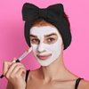 Jaciya Spa Makeup Headband 8 Packs Skincare Headband for Washing Face Spa Gifts for Women Spa Party Favors(Black)