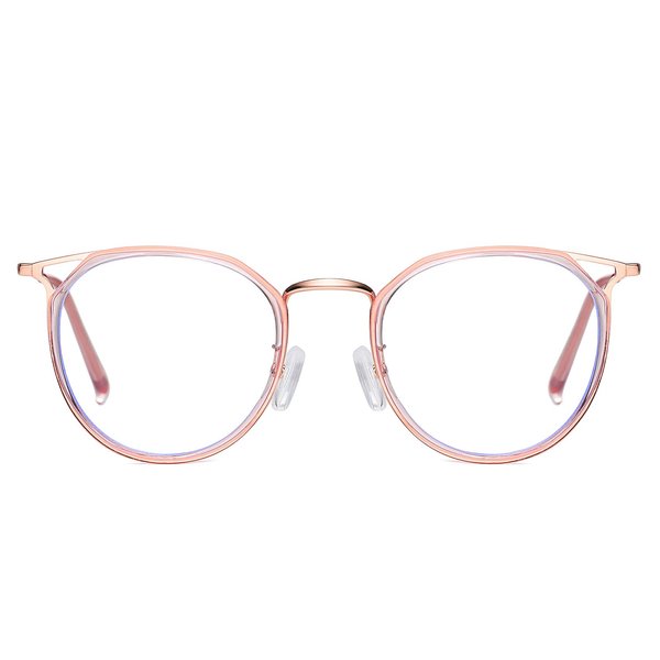 DUCO Blue Light Glasses for Women Men Blue Ray Blocking Glasses Computer Glasses for Teens Non Prescription Eyeglasses Pink W012