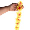 Super Z Outlet Giant Hawaiian Ruffled Simulated Colorful Luau Silk Flower Leis Jumbo Necklaces for Tropical Island Beach Theme Party Event, Birthday Supplies, Costume (12 Pack)