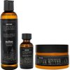 Live Bearded: 3-Step Beard Grooming Kit - Canyon - Beard Wash, Beard Oil and Beard Butter - All-Natural Ingredients with Shea Butter, Jojoba Oil and More - Beard Growth Support - Made in the USA