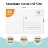 Blank Postcards for Mailing 4x6, Goefun 300 GSM Printable Postcards 48 Sheets of White Blank Post Cards Bulk for Thank You Notes, DIY Greetings, Invitations, and Art Projects